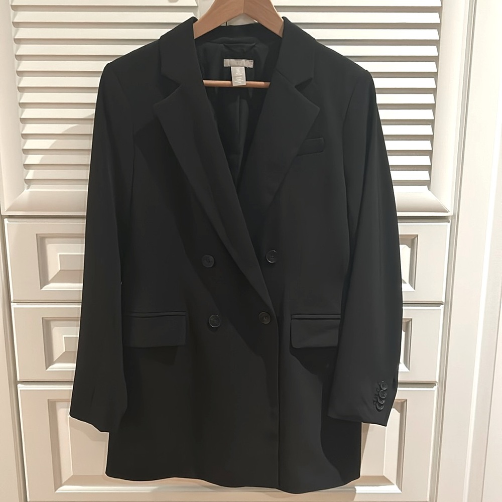 Ladies oversized double breasted blazer